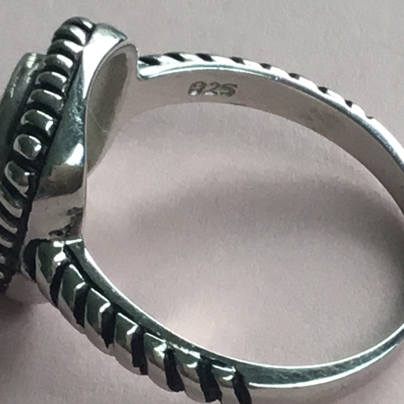 .925 Sterling Silver Yellow Cz Ring - Picture 14 of 15